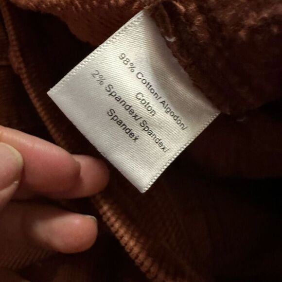 ModCloth orange corduroy flare pants size 2 - Picture 4 of 9